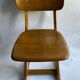 Suite of 6 chairs foot compass 1960 beautiful blond patina