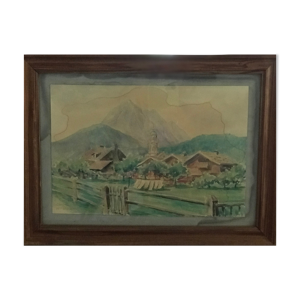 Aquarelle ancienne