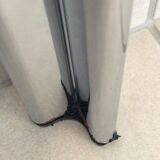 small coffee table glass and chrome 80s