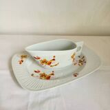 Haviland Limoges Gravy Boat and Porcelain Tray, Vintage