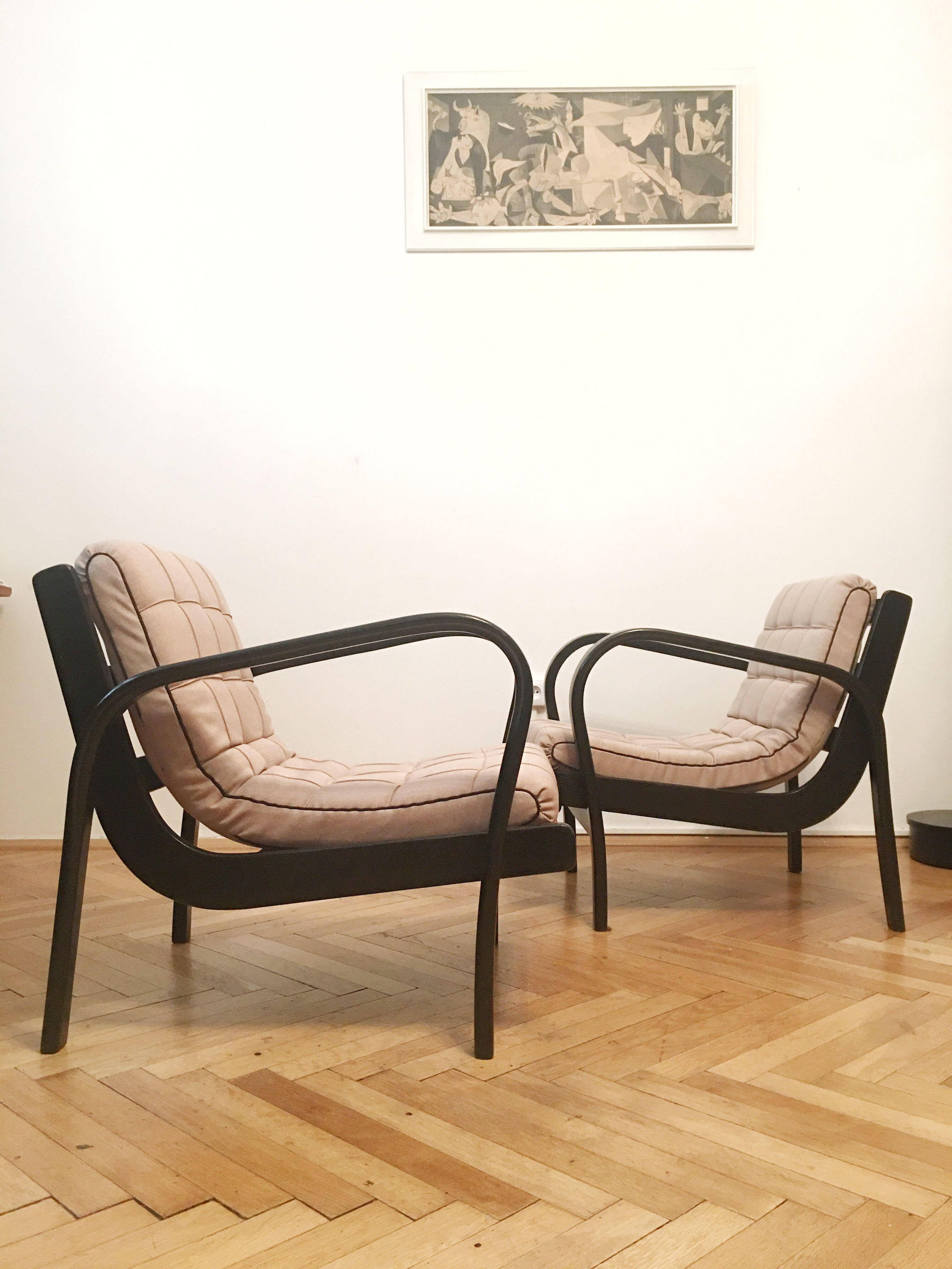 Armchairs by Karel Kozelka and Antonin Kropacek, 1940s (pair)
