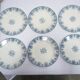 Series of 10 old Terre de Fer plates by L.G. for the earthenware factory of Clairefontaine