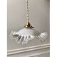 Opaline suspension in pleated glass 40s-50s
