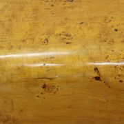 Pair of Art Deco burl wood nightstands, Czechoslovakia, 1940s