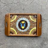 Morpho butterfly wing decor tray
