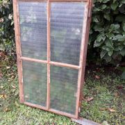 Window L107xH174 industrial curved metal glass roof frame reinforced glass