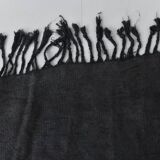 6x7 Charcoal Handwoven Anatolian Kilim Rug, 172x218 Cm