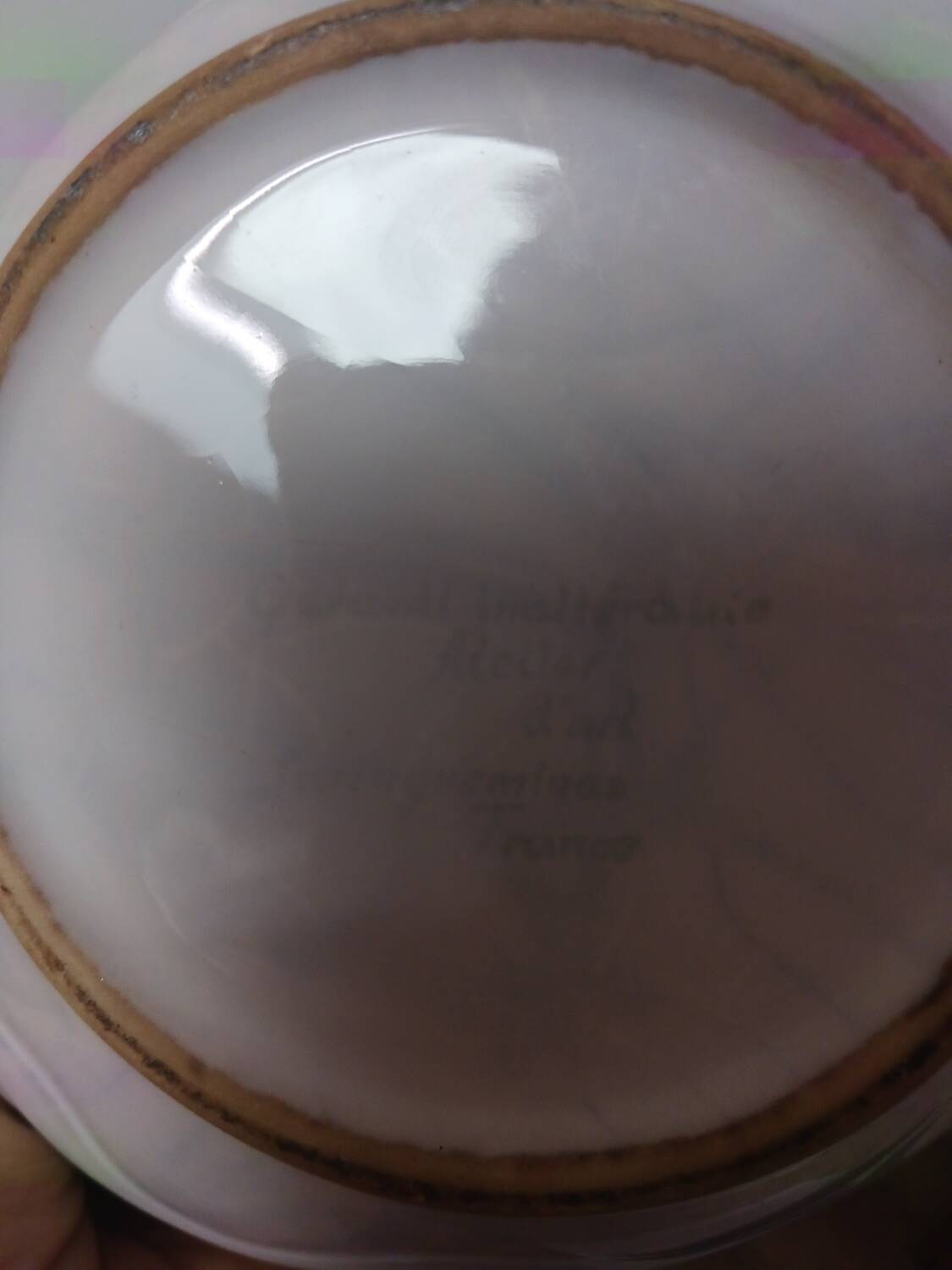 Plat poisson avec couvercle en céramique de Sarreguemines