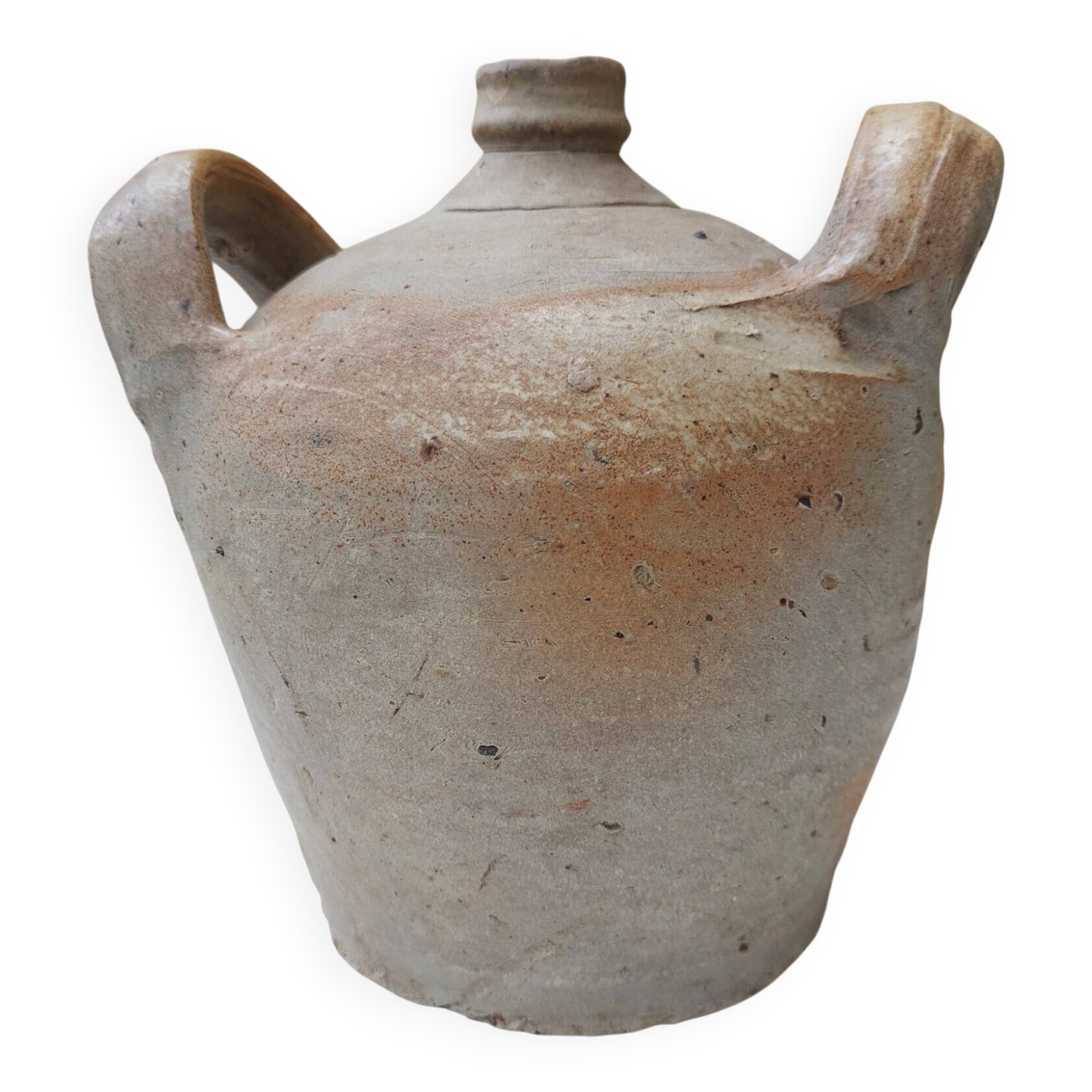 Stoneware jar from Puisaye, early 20th century.