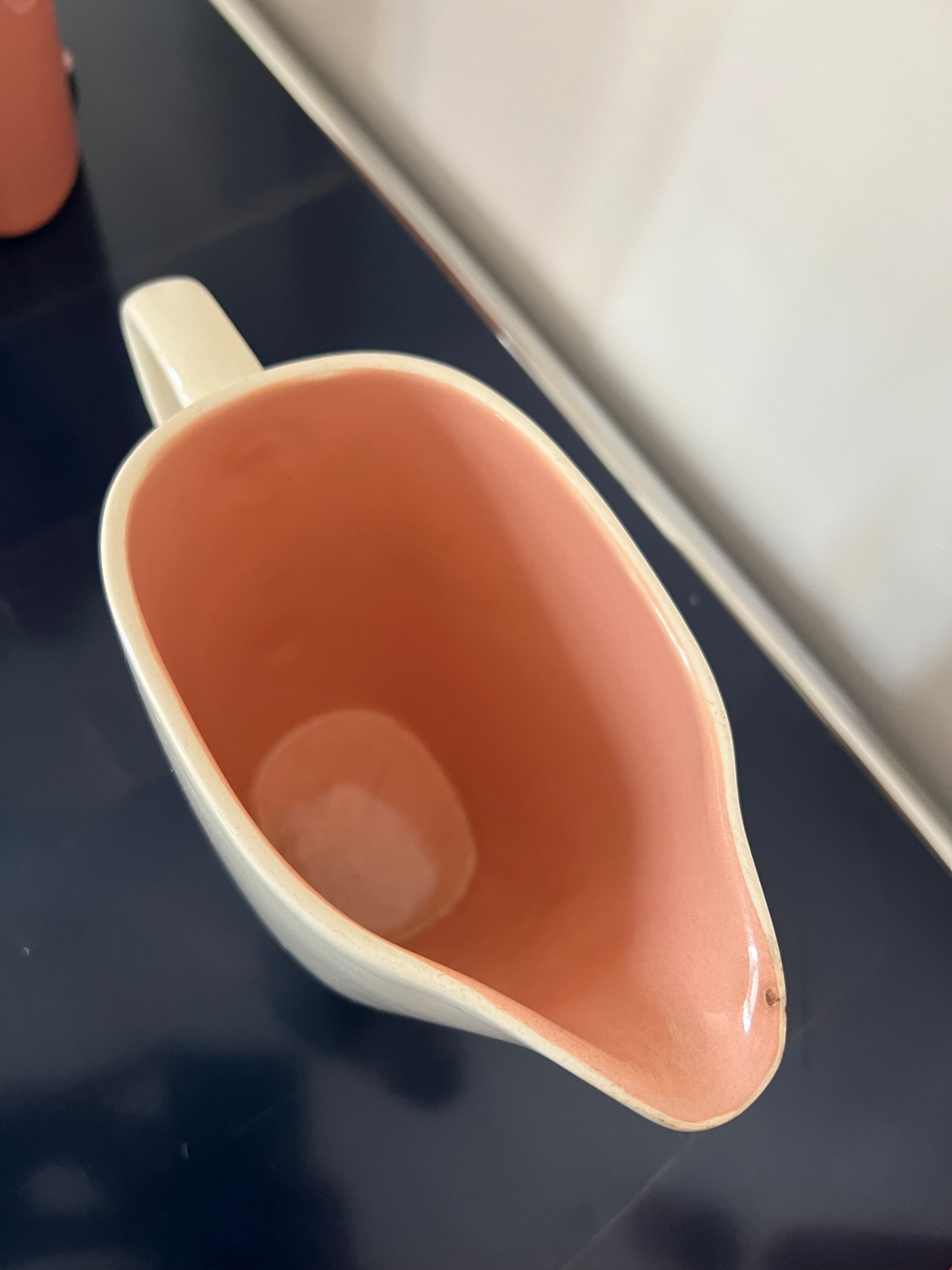 Pink and beige pitcher Villeroy & Boch vintage