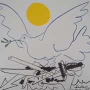 Pablo Picasso : Colombe de l'avenir, Lithographie signée