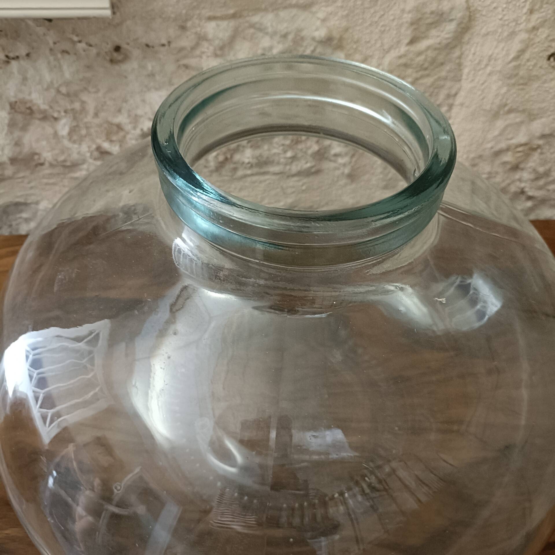 Grand vase, bonbonne en verre