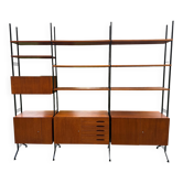 Bibliothèque modulable  scandinave année 60