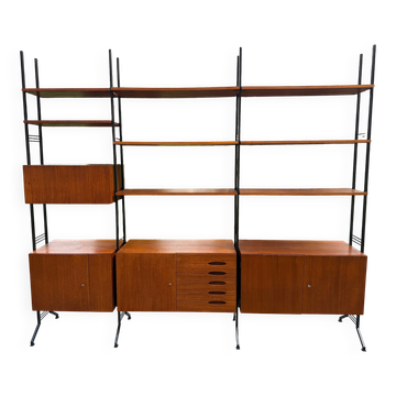Bibliothèque modulable  scandinave année 60