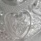 Bonbonnière vintage en verre ciselé