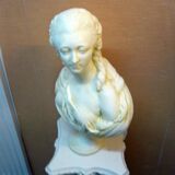 Bust countess of barry patinated in staff