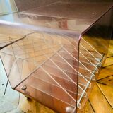 Meuble range disque plexiglas Michel Dumas