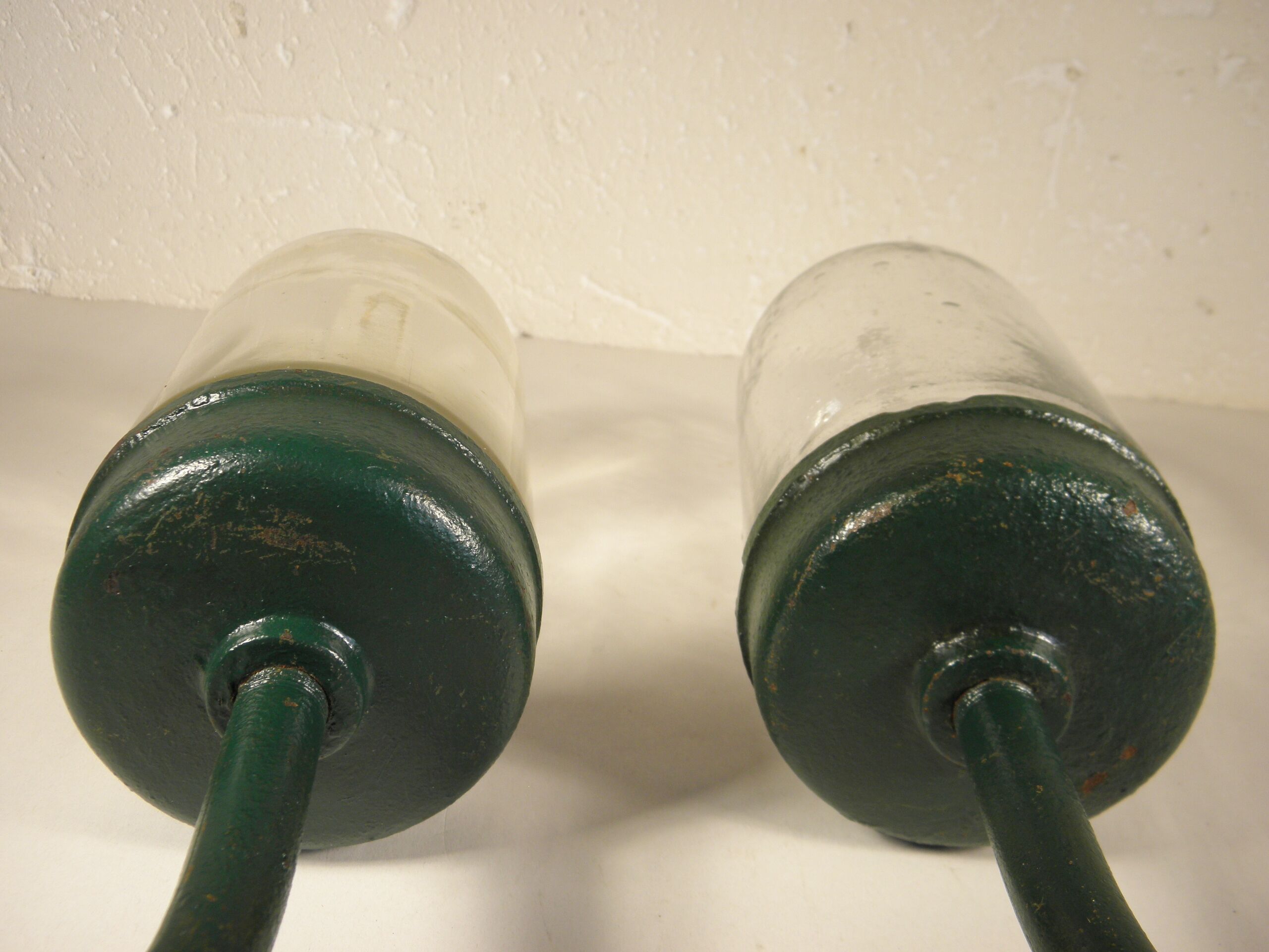 Pair of gooseneck sconces