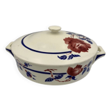 Antique French earthenware soup tureen K & G Lunéville, "Chantal" model
