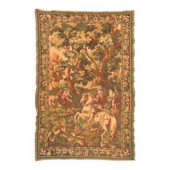 Tapestry depicting falcon hunting