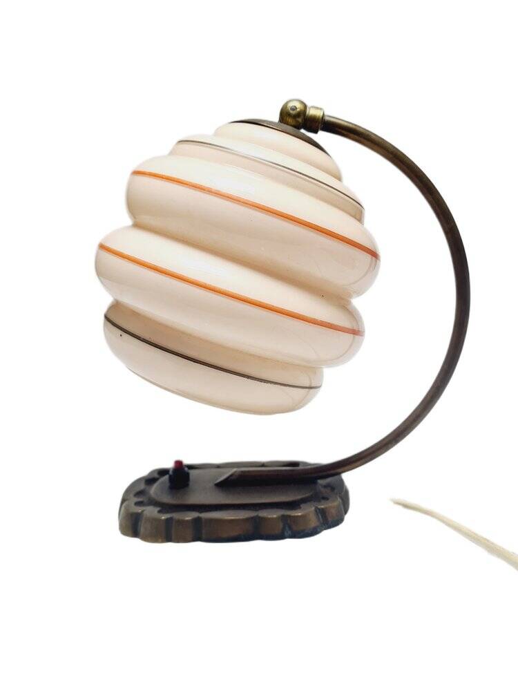 Art Deco bedside lamp, Belgium, 1950s