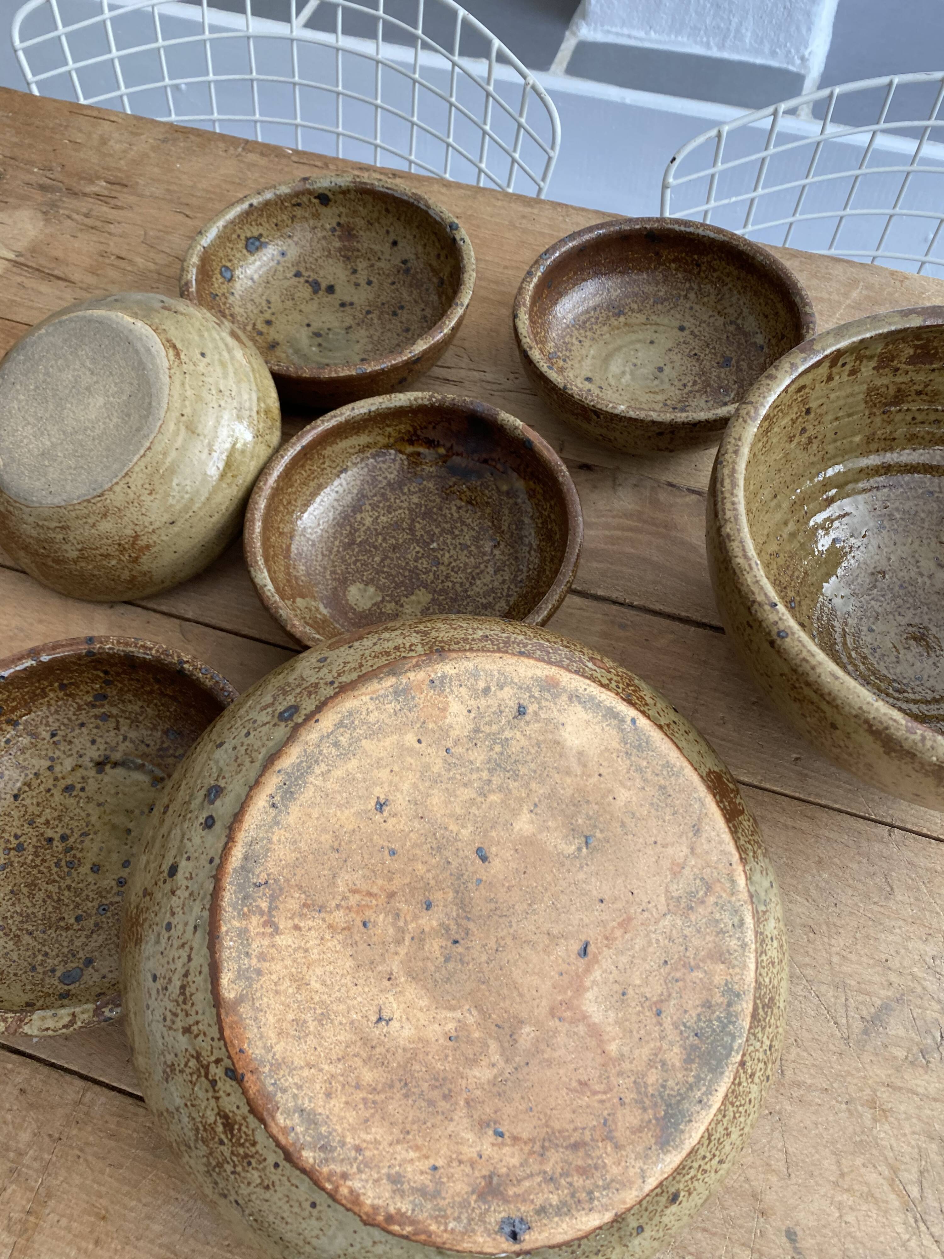 Service 7 dishes vintage sandstone