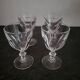 4 button-foot aperitif glasses model Rambouillet Christal d'Arques