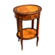 Salon Table In Marquetry Style Transition Period 19th