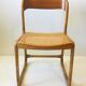 Set de 6 chaises traîneau cannées baumann, années 60