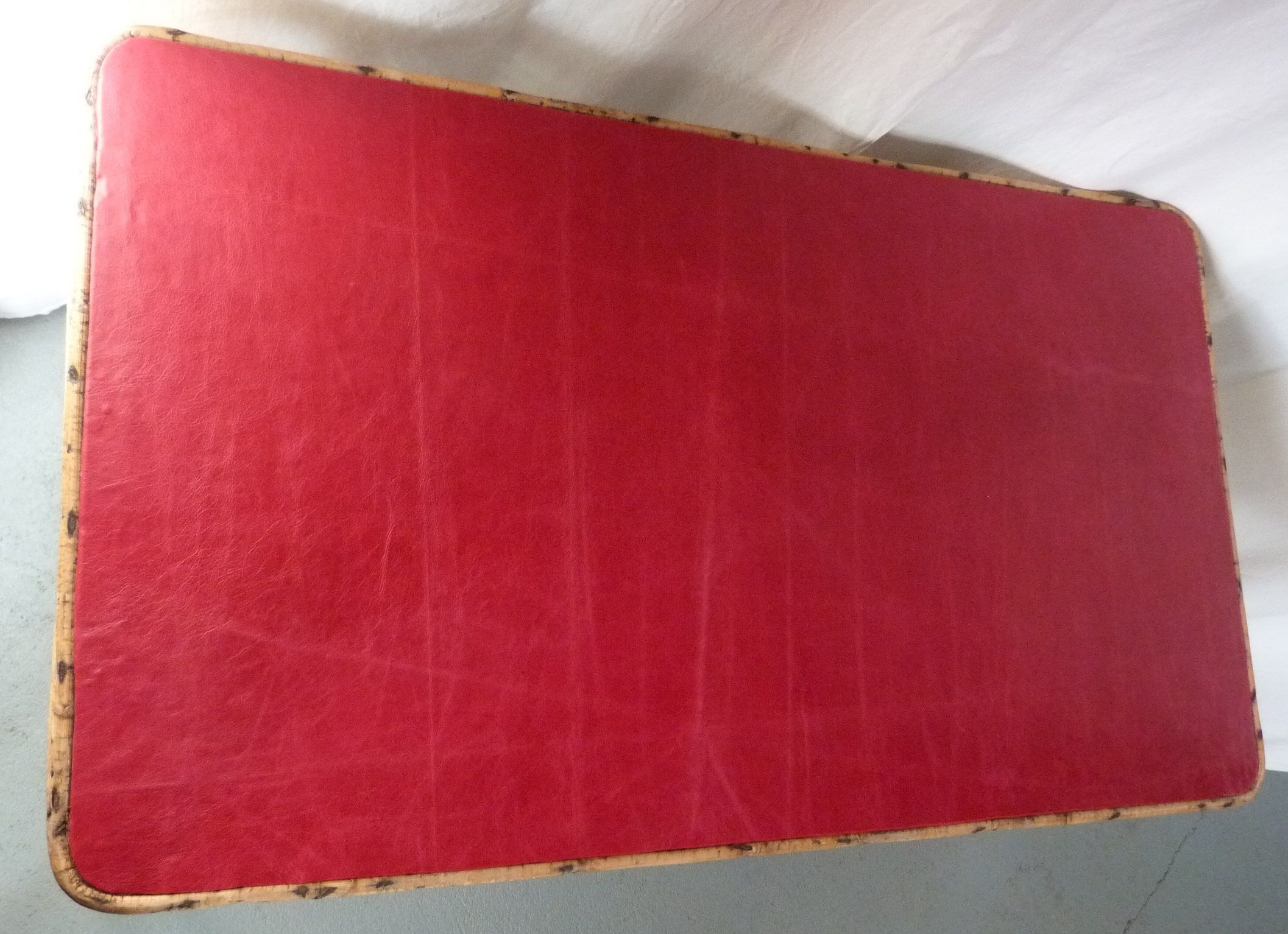 Bamboo and leather console