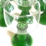 Set of 10 Alsatian Roemer glasses from the 1970s, height 16 cm.