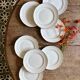 Set of 8 vintage dessert plates Moulin des Loups