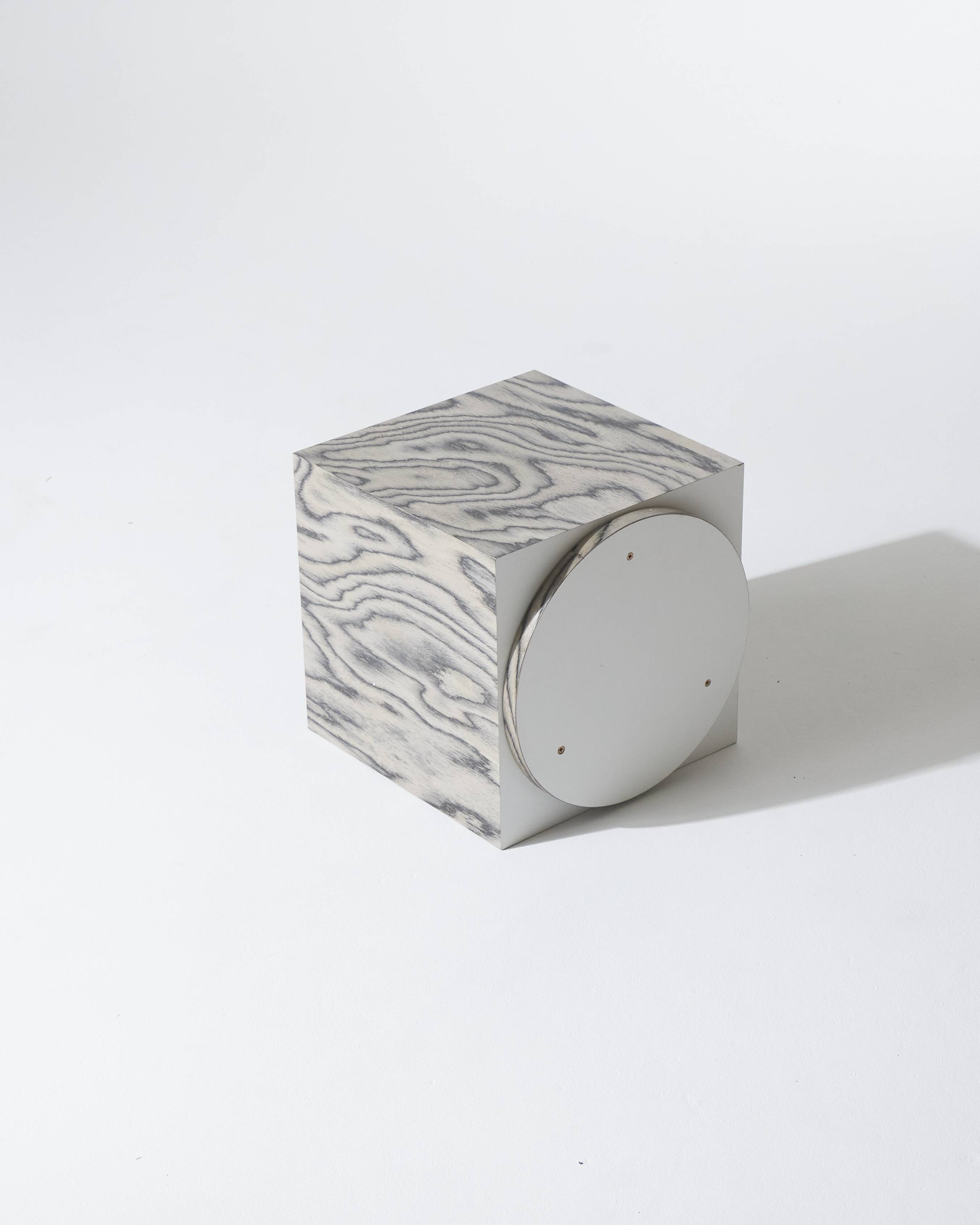 Sottsass object 106 wood veneer side table