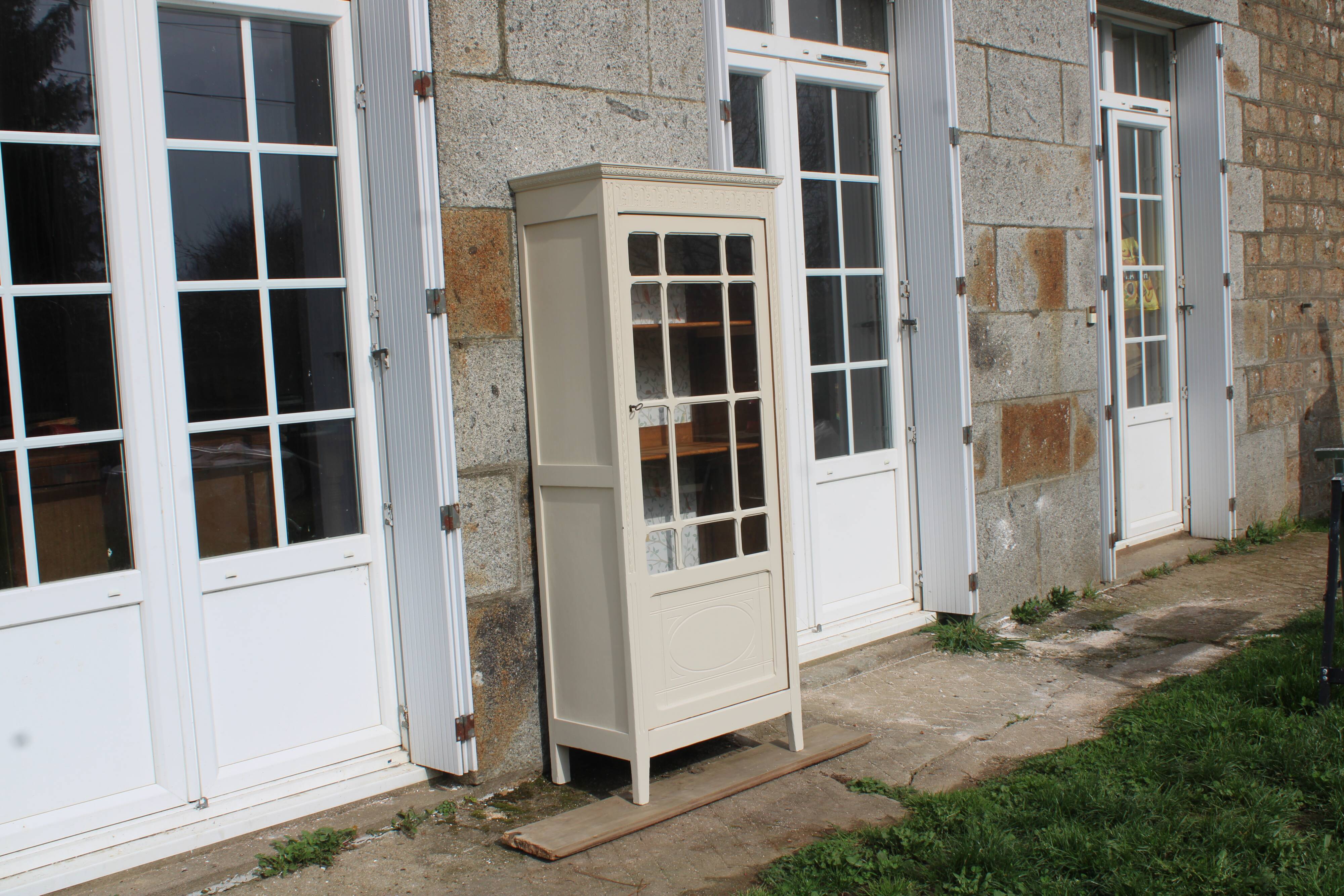 Antique Art Deco display cabinet – Camomille Libéron – 162 cm