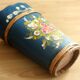 Handmade handpainted wooden umbrella stand - vintage
