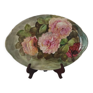 Plat ovale décoratif - limoges