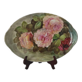 Decorative oval flat Limoges UC France