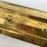 3 Scandinavian brass candlesticks, Pierre Forssell, Skultuna, Sweden, 1960s