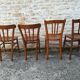 Set of 8 mismatched bistro chairs