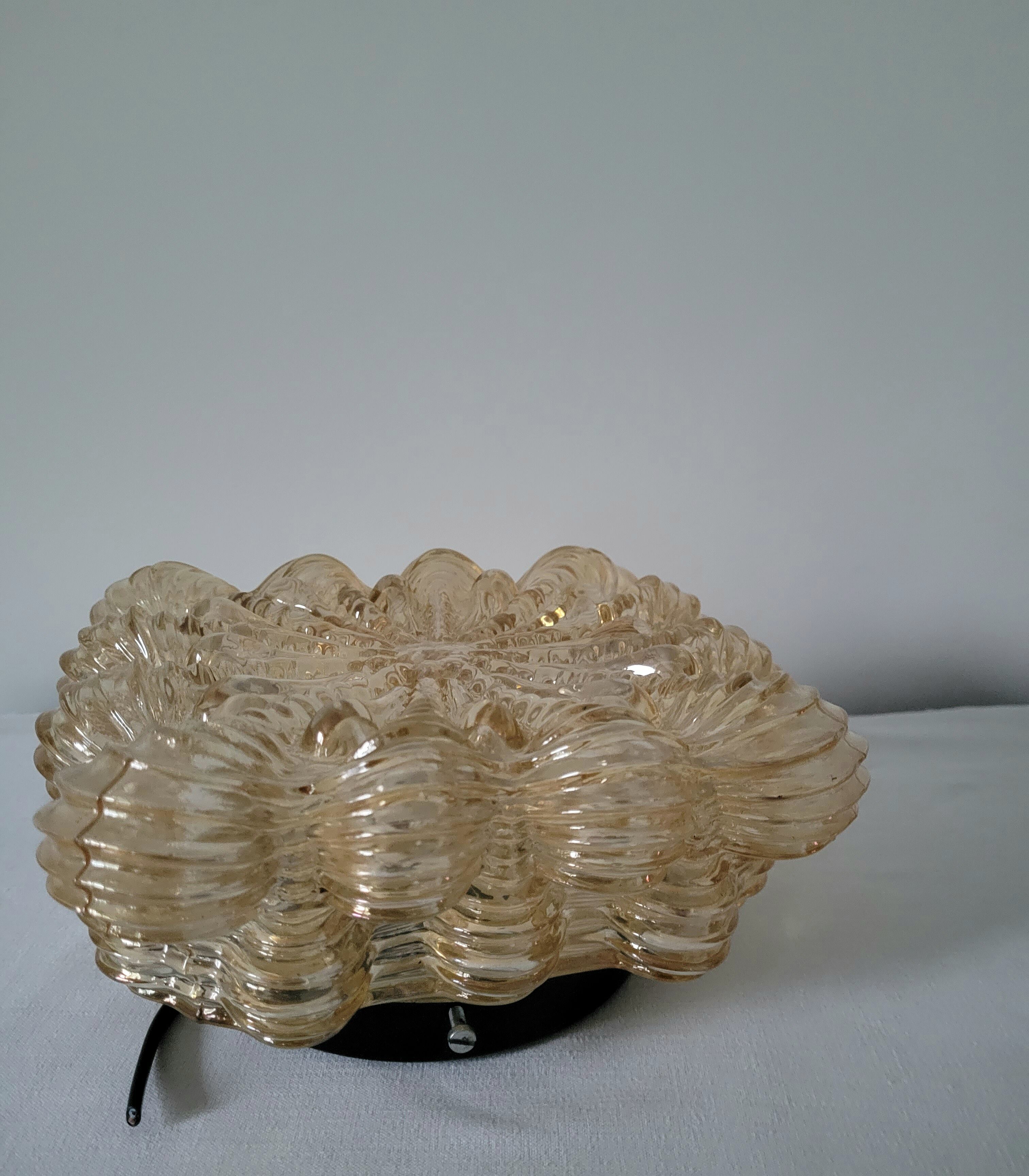 Limburg amber glass ceiling lamp