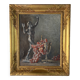 Henri duvoisin 1877-1959 oil on canvas still life empire frame, bacchus