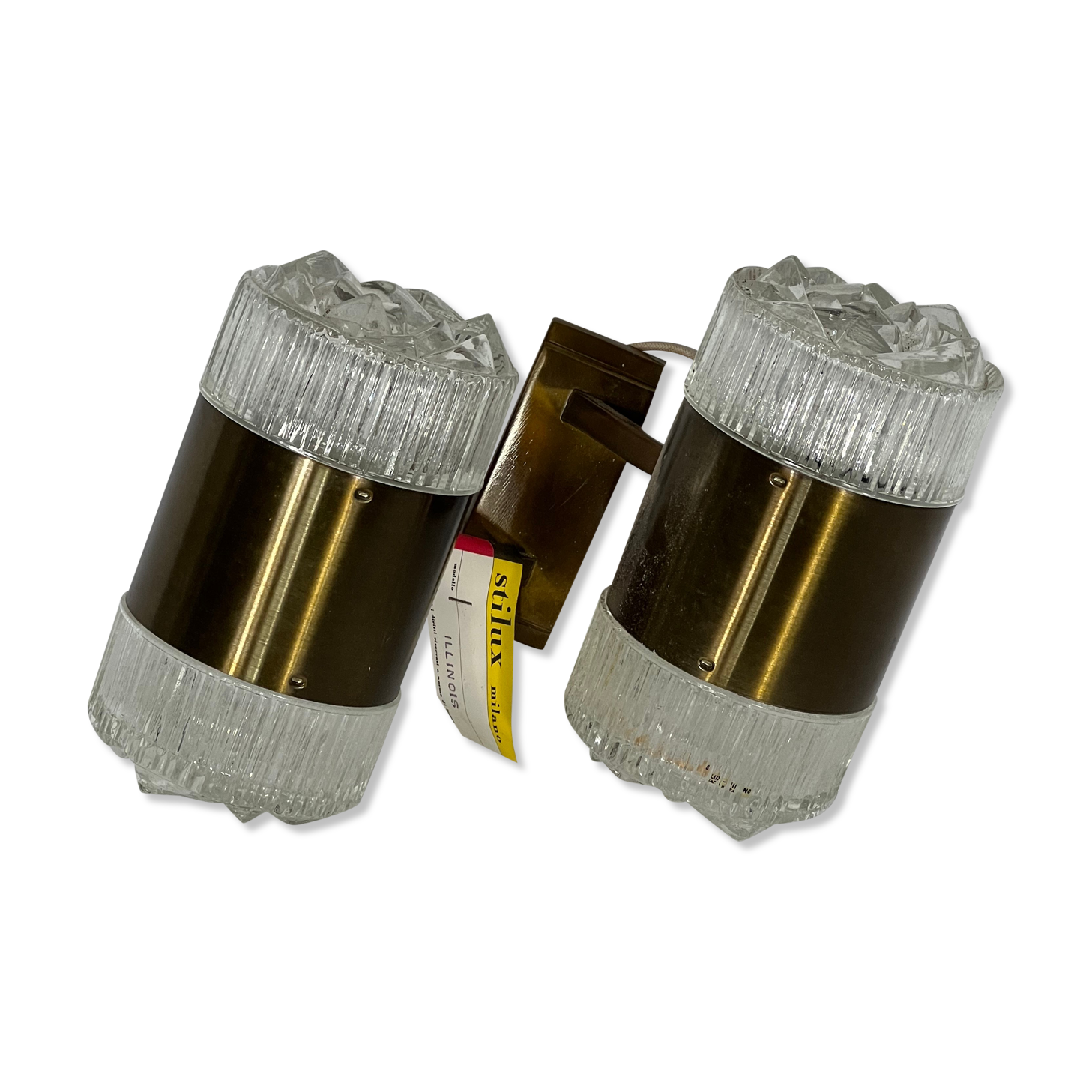 Stilux Milano, single large sconce model Illinois. Italy 1960s