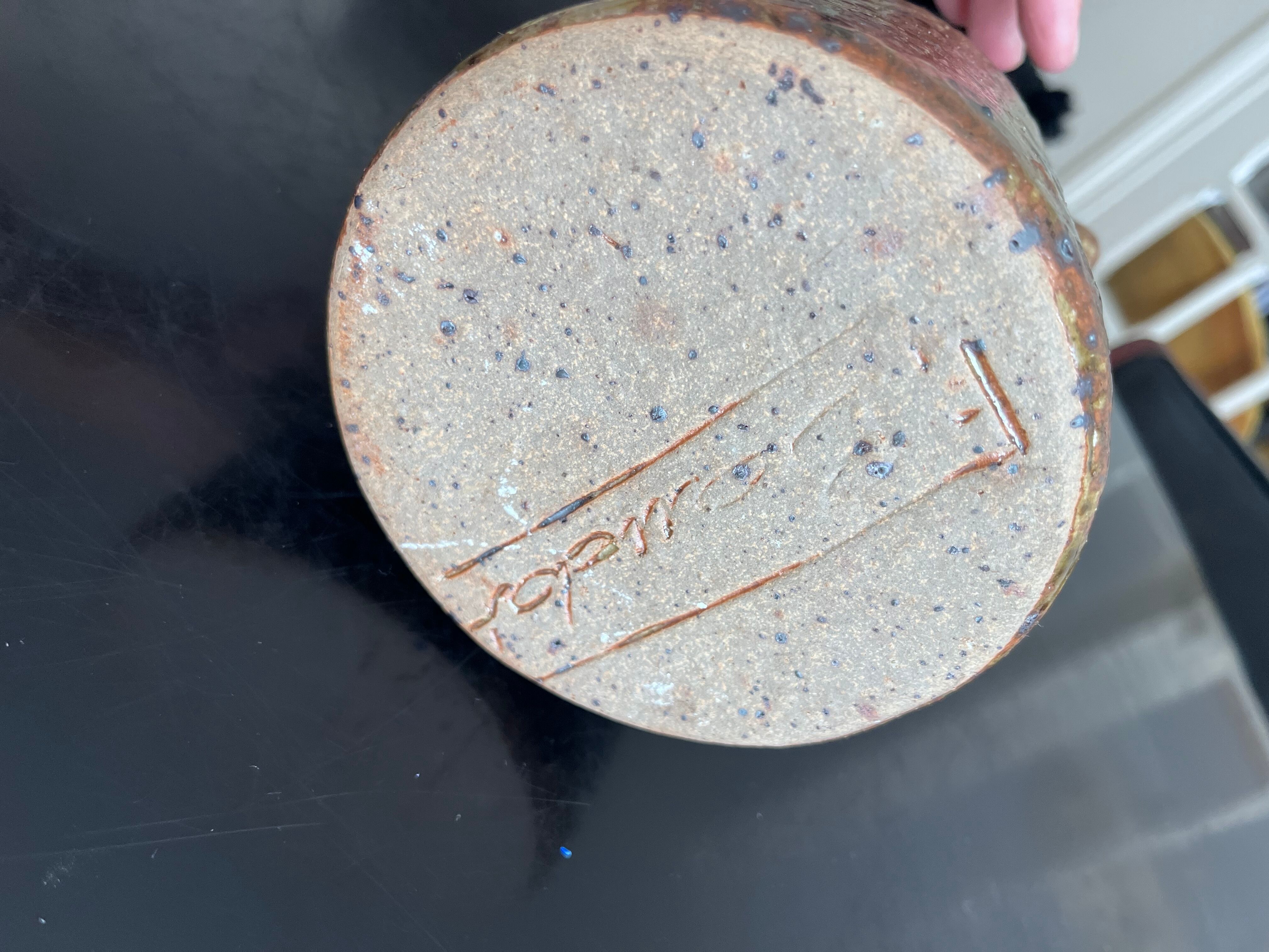 Pitcher in sandstone pottery baudat