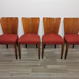 4 art deco dining chairs by Jindrich Halabala