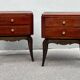 Pair of 1930s Art Deco bedside tables in rosewood.