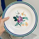 Set of 6 hollow plates and Longchamp oval serving dish