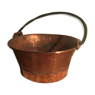 Cache pot cuivre