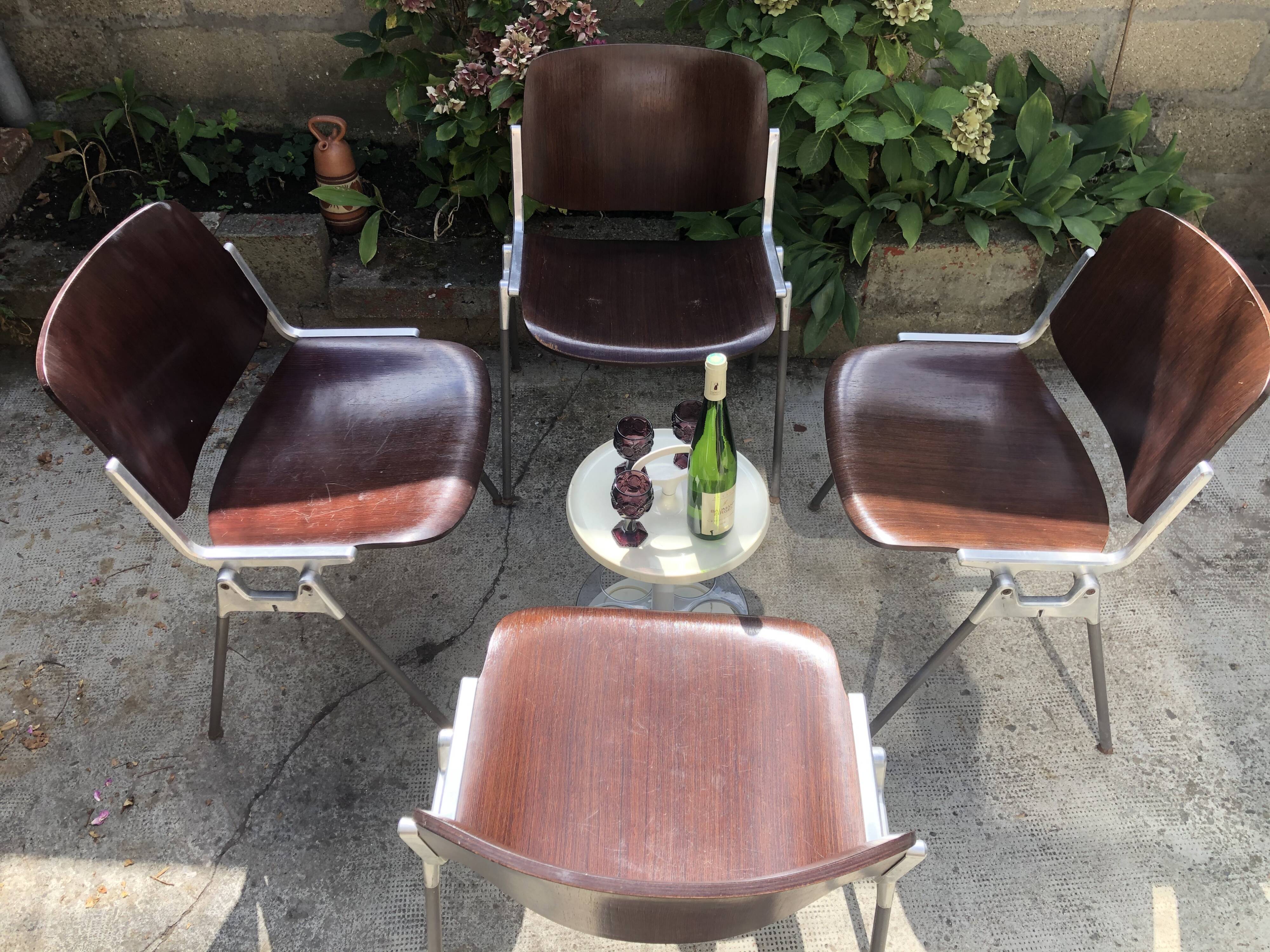 Chaises par Giancarlo Piretti pour Castelli