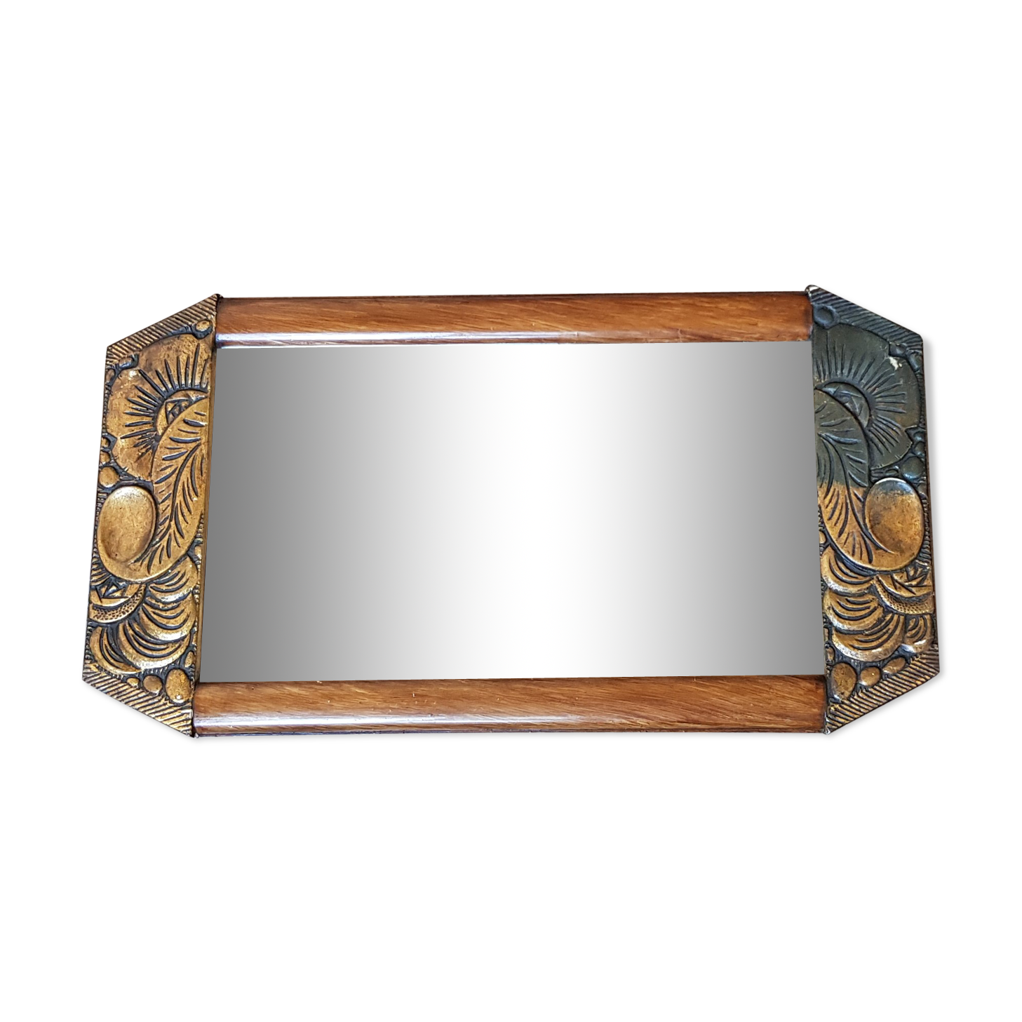 Mirror wooden frame 38x71cm