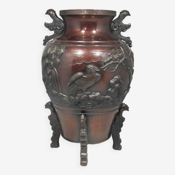 ancien vase en bronze chinois japonais japon